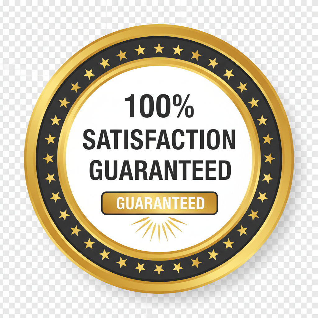 100% Satisfaction Guaranteed